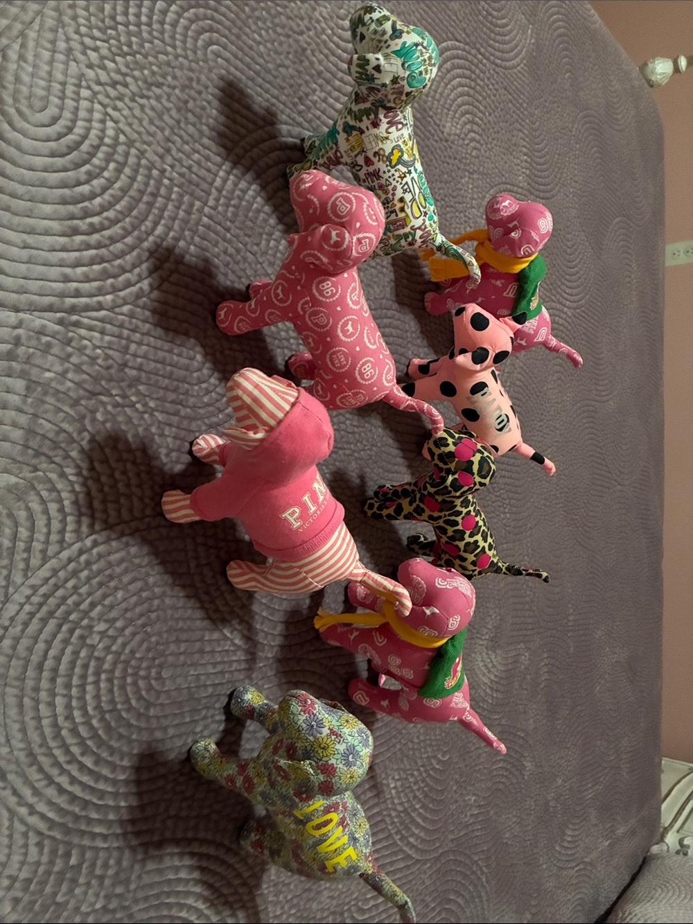 Victoriaβs Secret Lot of 8 - PINK dogs